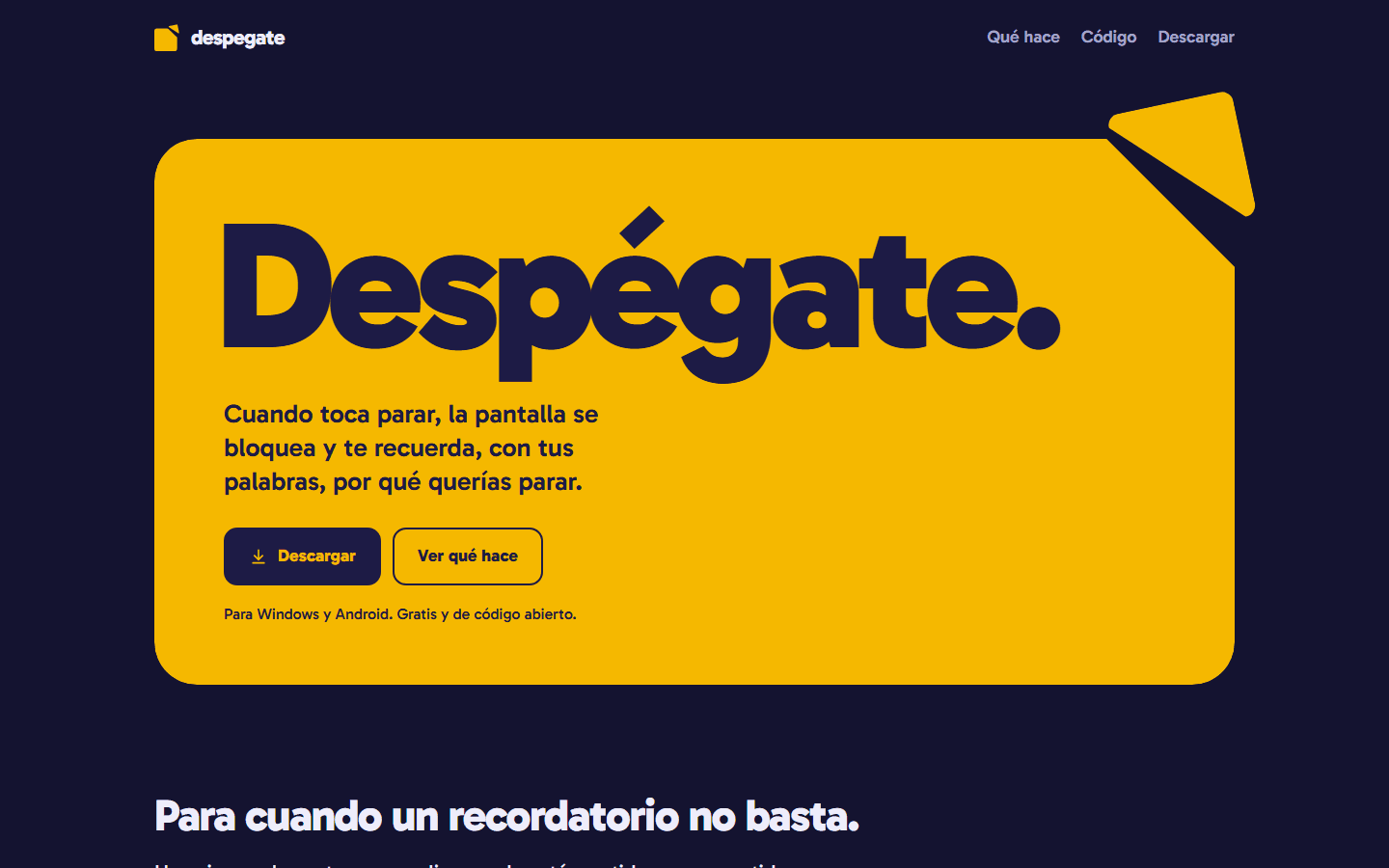Captura de despegate